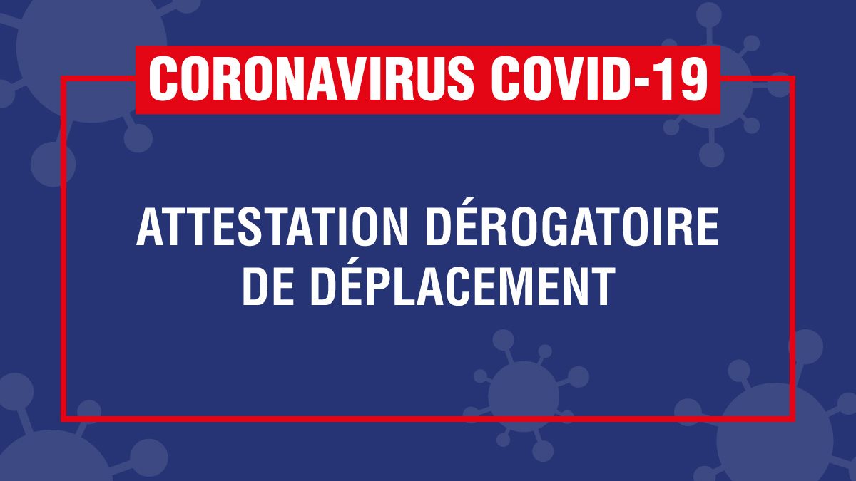 Attestation dérogatoire Covid-19 confinement 30/10/2020